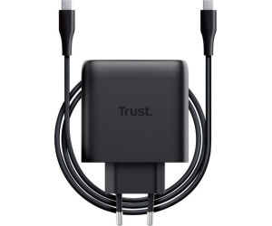 Cargador de Pared GaN Trust Maxo 65W/ 1xUSB Tipo-C/ Incluye Cable USB Tipo-C/ 65W