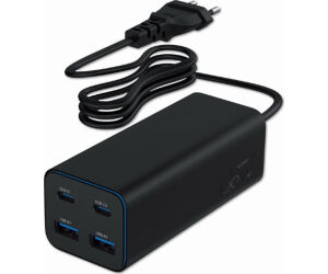 Cargador Rapido Gembird Usb Powerdelivery Gan De 4 Puertos 100 W Negro
