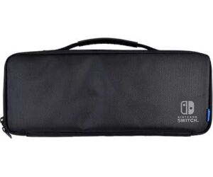 Funda hori nintendo switch extra larga oled negra extra grande - reforzada - acolchada - separador