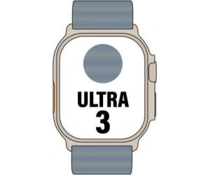 Apple Watch Ultra 3 GPS/ Cellular 49mm Caja de Titanio Natural/ Correa Ocean Azul Naútico