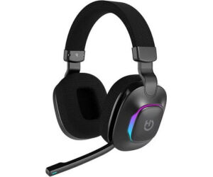 Auriculares Gaming Inalámbricos con Micrófono Hiditec Vortex ARGB/ Jack 3.5/ Bluetooth/ Negros