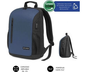 Mochila Subblim Xpand Air Padding Backpack para Portátiles hasta 15.6"/ Puerto USB/ Azul