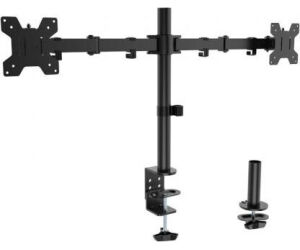 Soporte de Mesa para 2 Monitores Aisens DT32TSR-279/ Giratorio/ Inclinable/ hasta 10kg