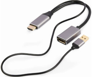 Adaptador Gembird Activo 4k Hdmi Macho A Displayport Hembra Negro