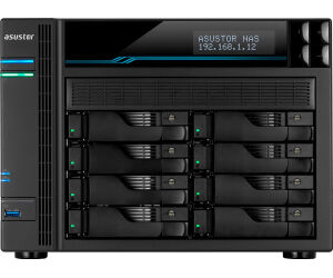 Nas Asustor Tower 8 Bay Quad-core 8gb Ddr4 10 Gbe X 2 2.5 Gbe X 2 Usb 3.2