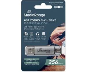 Pendrive Combo 256gb Usb 3.2 Mediarange High P.