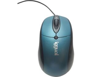 iggual Ratón óptico COM-ERGONOMIC-XL-800DPI azul