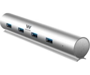Hub USB 3.0 con Alimentación Externa Woxter HUB 73 PE26-142/ 7xUSB/ Gris