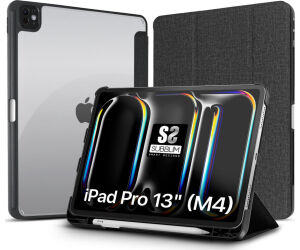 Funda Subblim Clear Shock Case para iPad Pro 12.9" 2024 M4/ Negra