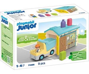 Playmobil junior camión con garaje