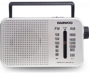 Radio Portátil Daewoo DW1122/ Plata