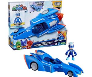 Figura hasbro gatomovil pj masks power heroes - súper gato - móvil