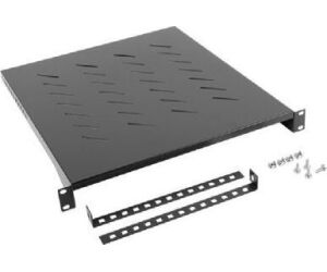 Bandeja Lanberg Fija 1u 483x500 Mm Hasta 25 Kg Rack De 19 Negro
