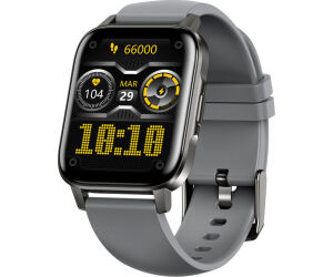 Reloj smartwatch leotec multisport crystal ip68 gris 1.69 pulgadas