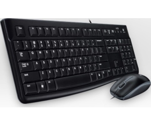 Teclado + mouse logitech mk120 optico usb 2.0 negro ingles uk