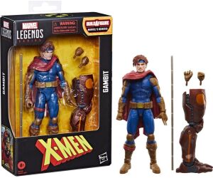 Figura hasbro marvel legends series build a figure marvels nemesis x - men gambit