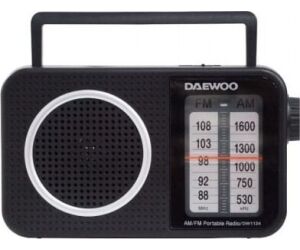 Radio Portátil Daewoo DW1124/ Negra