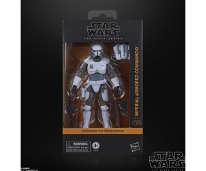 Figura hasbro star wars: the mandalorian the black series imperial armored commando