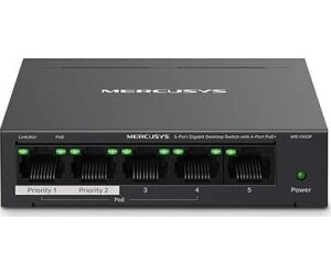 Switch Mercusys Gigabit Ethernet De 5 Puertos Poe
