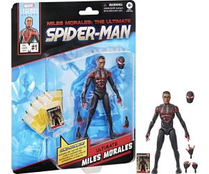 Figura hasbro marvel legends miles morales: the ultimate spider - man mini comics ultimate miles