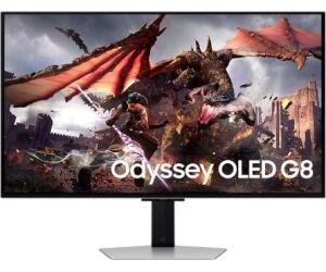 Monitor Gaming Samsung Odyssey OLED G8 S32DG802SU 32"/ 4K/ 0.03ms/ 240Hz/ OLED/ Multimedia/ Regulable en altura/ Gris