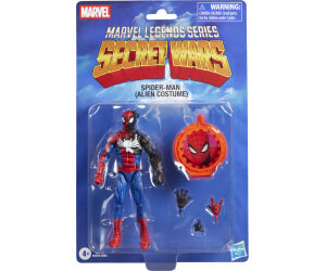Figura hasbro marvel legends series secret wars spider - man (alien costume)