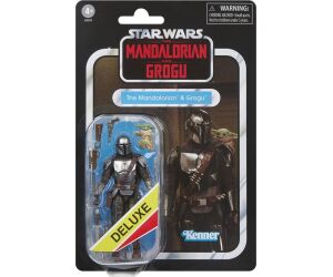 Figura hasbro star wars the mandalorian and grogu deluxe