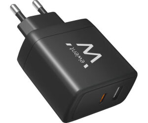 Ewent EW1330 cargador de dispositivo móvil Universal Negro Corriente alterna Carga rápida Interior