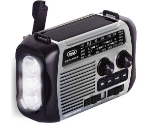 Radio Trevi Ra 7f30 Bt Explorer Radio Carga Solar & Dinamo Gray