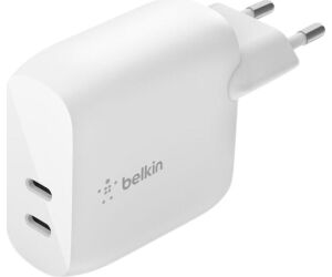 Cargador belkin wcb006vfwh 40w 2x usb tipo c blanco