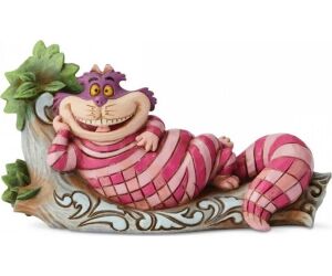 Figura enesco disney alicia en el pais de las maravillas cheshire tumbado