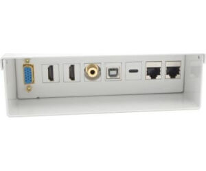 Caja de Conexiones Aisens A127-0720/ VGA - 2x HDMI - Jack 3.5 - USB Tipo-C - USB - 2x RJ45