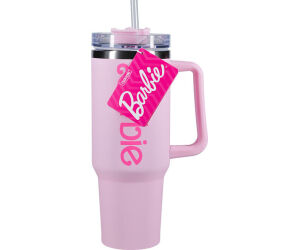 Vaso termo con pajita paladone barbie logo xl 1200 ml