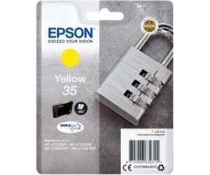 Cartucho tinta epson c13t35844010 amarillo durabrite ultra ink 35 -  650 paginas - candado