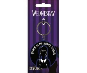 Llavero Goma Negro My Happy Colour Wednesday Pyramid Redstring Rk39475c