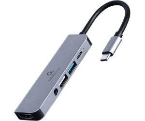 Adaptador Multipuerto Gembird Usb Tipo C 5 En 1 Hub Hdmi Pd Audio Estero