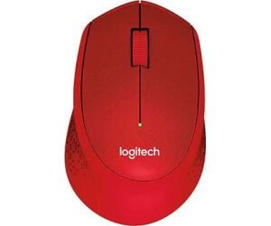 Mouse raton logitech m330 optico wireless inalambrico silent plus rojo