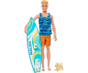 Muñeco barbie mattel ken tabla de surf