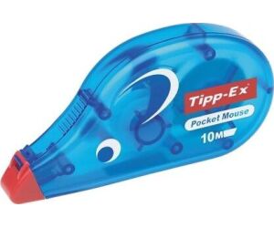 Caja de Correctores de Escritura en Cinta Bic Tipp-Ex Pocket Mouse/ 4.2mm x 10m/ 10 unidades