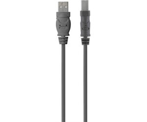 Belkin USB 2.0 A - USB 2.0 B, 3m cable USB USB A USB B Gris