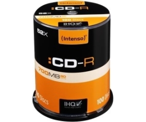 Intenso CD-R 700MB/80min tubo 100 unidades