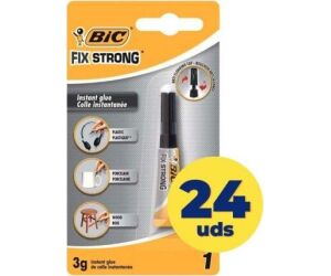 Caja de Pegamento en Tubo Bic Fix Strong/ 3g/ 24 unidades