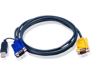 Aten Cable Kvm Usb Con Sphd 3 En 1 Y Conversor Ps/2 A Usb Integrado De 3 M (2l-5203up)