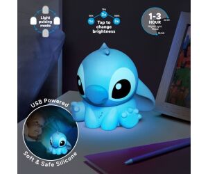 Lámpara de silicona 3d paladone disney stitch