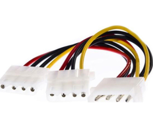 Nanocable Cable Alimentación 1 molex M a 2 molex H