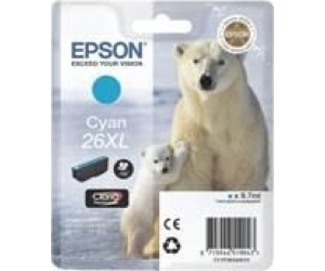 Cartucho tinta epson t263240 cian xl xp - 600 - 605 - 700 - 800 -  oso polar