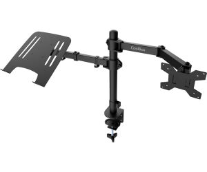 COOLBOX Soporte Monitor+Portátil Monobrazo Acero