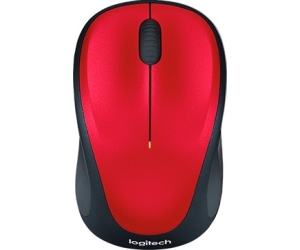 Mouse raton logitech m235 optico wireless inalambrico rojo