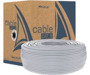 Bobina de Cable RJ45 UTP Phasak PHR 6100 Cat.6/ 100m