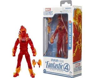 Figura hasbro marvel legends series los 4 fantasticos: primeros pasos antorcha humana